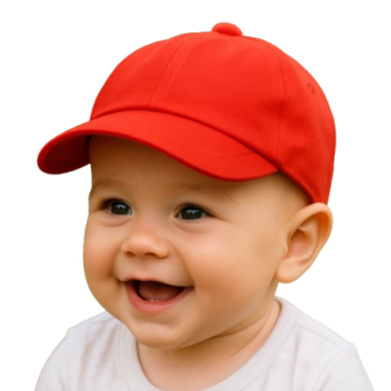 Baby Hat Cap Children Beach Protection Boy Girl 3 To 12 Months - 紅色 - 查看 1