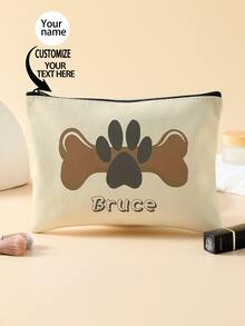 Brand New Makeup Bag, Customized Photo Makeup Bag, Can Be Customized According To Your Unique Design. This Lightweight Waterproof Canvas Zipper Makeup Bag Is Also Perfect For Coin Wallets, Pencil Cases, Shopping, Dates, Vacations, Travel, Festivals, Parties, Or As A Gift