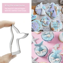 Juego de 12 cortadores de galletas de acero inoxidable con motivos de boda y criaturas marinas, que incluyen novia, novio, sirena, anillo de compromiso y talla grande. Perfectos para decorar pasteles, obsequios de fiesta, celebraciones de compromiso, postres de aniversario y hornear para el Día de San Valentín. - Plateado - Ver 8