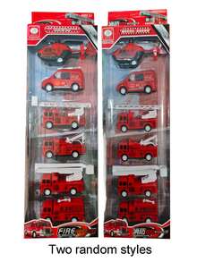 儿童玩具车 城市工程车 消防车 塑料玩具车模型车玩具套装，男孩女孩礼物，节日/圣诞礼物 - 彩色 - 查看 10