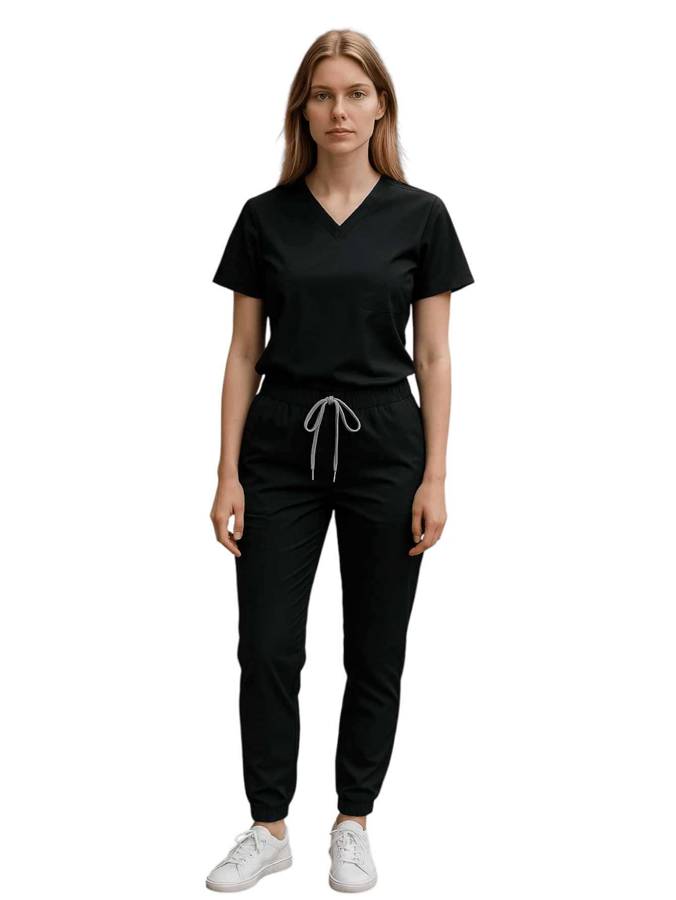 SOULMATE Lady Lotus Surgical Pajamas - Black - View 1