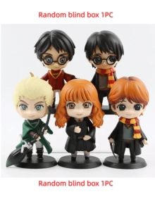 Harry Potter 哈利·波特！全新卡通哈利·波特角色盲盒，装饰品，盲猜盒，玩具，玩偶，桌面收藏品。创意礼物，适合周年纪念日、毕业季、感恩节、独立日、圣诞节、万圣节，以及送给家人和朋友的礼物。