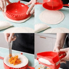 1件装多功能压面机模具，饺子压面机，手工饼模，用于制作饺子、馅饼和韭菜 - 彩色 - 查看 6
