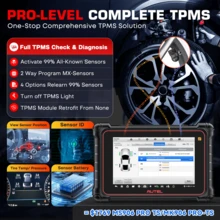 Autel MaxiPro MP900TS Android 11 All System Diagnostic Scanner With TPMS Relearn Rest Programming Upgraded Of MP808TS - black red - View 5