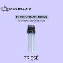 Aplicafácil frasco aplicador de química tintura creme óleo para cabelo uso doméstico e profissional(Preto - Bico Preto)