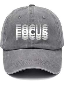 Czapka z daszkiem FOCUS Creative z podwójnym nadrukiem, unisexowa czapka z zakrzywionym daszkiem, modna czapka baseballowa z regulacją i ochroną przeciwsłoneczną, do noszenia na co dzień, dla kierowców ciężarówek, do codziennego użytku