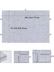 6-In-1 Puzzle Mat With Built-In Stand Cover, 6 Drawers And Integrated Felt Puzzle Board. Portable And Multifunctional Design For Home Use