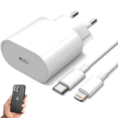 Carregador Rápido 25W + Cabo USB-C: Solução Completa para Seu Smartphone
