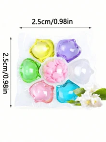 20/10/5/1片 七色网格洗衣香氛珠，持久清新添加剂，家居香氛洗衣珠，保持衣物洁净芬芳，适用于清洁衣物、窗帘、床上用品、家居装饰、圣诞节等，用量根据个人喜好而定。 - 彩色 - 查看 5