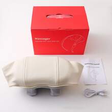 Rechargeable Neck Massager Electric Wireless Neck Shoulder Massage Machine Shiatsu Neck And Shoulder Massager With Heat - 米色 - 查看 7