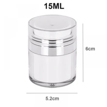 15 ml/30 ml/50 ml/100 ml przezroczysty pusty słoik z pompką do kremów podróżny pojemnik na przybory do makijażu przenośne pojemniki na kremy kosmetyczne wielokrotnego napełniania dla kobiet