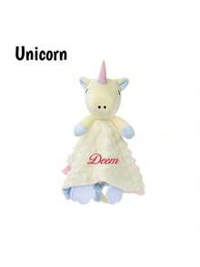[Custom Embroidery] 1pc Customizable Plush Doll Comfort Blanket, Cute Stuffed Animal Blanket, Meaningful Customized Gift, Soft Plush Doll, Suitable As Children's Day, Birthday, Thanksgiving, Christmas Gift For Kids, Friends, Girlfriend, Mom - Perfect For Holidays, Anniversaries, Children - Multicolor - View 11