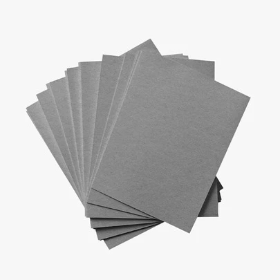 POWER FILM Papelão Paraná Cinza A4 Holler – Kit com 50 Placas 1,9mm | Ideal para Artesanato e Cartonagem