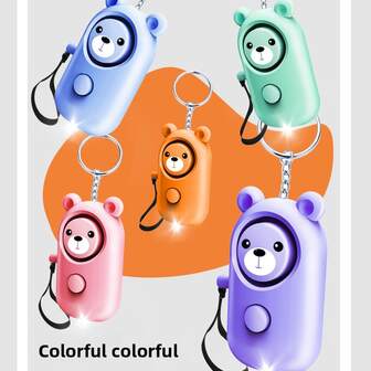 Llavero de alarma de personal de 130dB - Sirena de 130dB, linterna LED estroboscópica, dispositivo de de emergencia para mujeres, ancianos y hombres