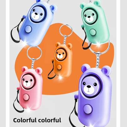 Chaveiro com alarme de alto de 130 dB] Chaveiro com alarme de pessoal para mulheres - Sirene alta de 130 dB, lanterna LED estroboscópica, dispositivo de de emergência para idosos e homens