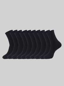 5pcs/10pcs/20pcs Couple Sports & Casual Crew Socks, Suitable For Daily Wear, Indoor & Outdoor, Fall