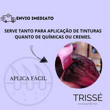Aplicafácil frasco aplicador de química tintura creme óleo para cabelo uso doméstico e profissional(Preto - Bico Preto)