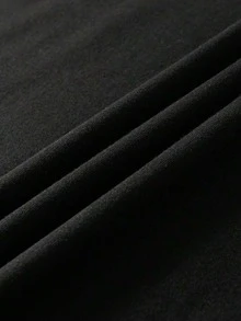 Camiseta de manga corta con estampado de lema y gráfico de LOS ANGELES para mujer - Negro - Ver 2