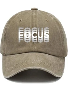 Czapka z daszkiem FOCUS Creative z podwójnym nadrukiem, unisexowa czapka z zakrzywionym daszkiem, modna czapka baseballowa z regulacją i ochroną przeciwsłoneczną, do noszenia na co dzień, dla kierowców ciężarówek, do codziennego użytku