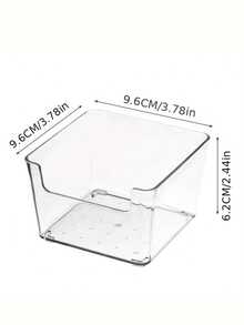 1pc Clear Drawer Storage Box For Desk Organization - For Small Compartment Storage Box - Stackable And Mix & Match - Sorting And Categorizing Box Back To School