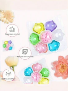 20/10/5/1片 七色网格洗衣香氛珠，持久清新添加剂，家居香氛洗衣珠，保持衣物洁净芬芳，适用于清洁衣物、窗帘、床上用品、家居装饰、圣诞节等，用量根据个人喜好而定。 - 彩色 - 查看 7