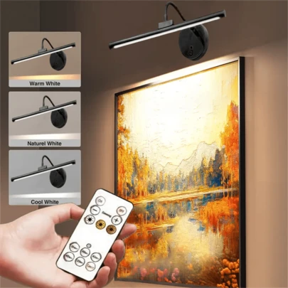 1 Đèn chiếu sáng không dây có thể sạc lại, Đèn tường LED, Đèn ngủ, Đèn tủ, Đèn tường, Đèn bếp, Đèn cầu thang, Đèn phòng tắm, Đèn phòng tắm, Đèn tường có thể sạc lại USB, Đèn vẽ, Đèn ngủ phòng ngủ thân thiện với mắt, Có điều khiển từ xa, Có thể điều chỉnh 3 màu nhiệt độ, Có thể điều chỉnh góc 360 °, Thích hợp cho phòng ngủ, Văn phòng, Ký túc xá, Phòng khách (1800mAh)