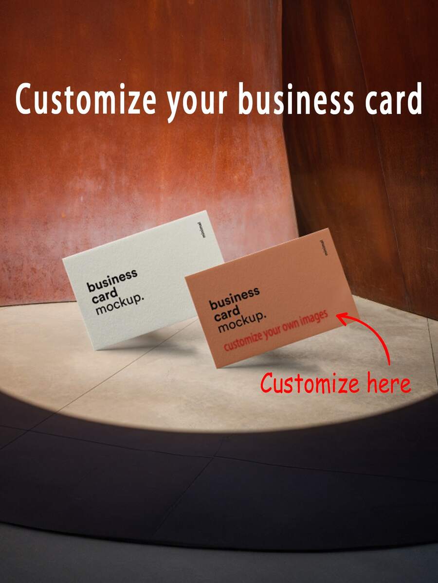 200 piezas de 9*5.4cm Tarjetas de visita personalizadas con logotipo y texto personalizadas, la mejor opción para clientes, amigos, socios, oficina/empresa/tarjeta personal