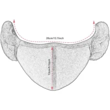 1 buc Mască Unisex de Iarnă, Rezistentă la Vânt (Cu Căști din Fleece pentru Urechi) - Mască de Nas-Gură Respirabilă, Îngroșată, Rezistentă la Praf, cu Jumătate de Față și Căști pentru Urechi, Protecție la Vânt și Frig pentru Ciclism, Mască Respirabilă 3D Unisex la Modă