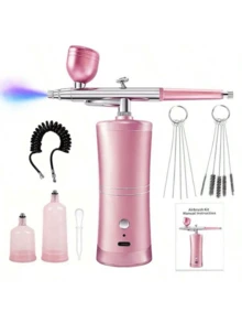 Airbrush/Airbrush Head, 1 Set Of 0.3mm Mini Air Compressor Kit Airbrush Sprayer, Suitable For Nail Art DIY Craft Cake, Painting Craft And More, Mother's Day Gift, Gift For Friends And Family Tools - Pink - View 18
