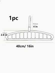 1 móc treo quần áo đa năng, giá phơi đồ gấp gọn chống trượt có 11 lỗ, dụng cụ sắp xếp đồ dùng trong ký túc xá và gia đình - Nhiều màu - Xem 4