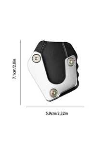 1 pieza Extensión de pedal lateral de aleación de aluminio para motocicleta, Almohadilla antideslizante para caballete de motocicleta