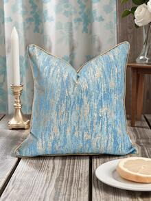 1 Copripuuflena a gradiente blu, federa jacquard tessuta, adatta per cuscini da 45x45cm (18x18in) e 50x50cm (20x20in). Ideale per divani in soggiorno e altri ambienti. Copripiumino solo (senza imbottitura)