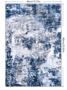 Small Abstract Area Rug Entryway Rugs Washable Door Mat Indoor Entrance Throw Rugs, Printed Faux Wool Non Slip Floor Carpet For Foyer Front Door Sink Bedroom Decor