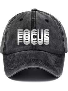 Czapka z daszkiem FOCUS Creative z podwójnym nadrukiem, unisexowa czapka z zakrzywionym daszkiem, modna czapka baseballowa z regulacją i ochroną przeciwsłoneczną, do noszenia na co dzień, dla kierowców ciężarówek, do codziennego użytku