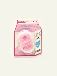 50片/1盒便携式一次性香皂纸带皂盒，户外旅行迷你旅行香皂片，随机颜色便携式迷你香皂纸，手洗香皂片，旅行商务一次性洗手皂纸，适合旅行、露营和徒步旅行