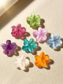 8 قطعة/مجموعة مشابك شعر نسائية بشكل زهرة بقطر 4.5 سم/1.77 بوصة باللون الأبيض والأزرق والأحمر الوردي والبنفسجي والأخضر والبرتقالي، متعددة الاستخدامات، أنيقة، بطراز بسيط، مناسبة للارتداء اليومي والتنقل والحفلات والأنشطة العادية والشاطئ وغسل الوجه والمكياج ومطابقة الملابس، إكسسوارات شعر خريفية وشتوية للعطلات