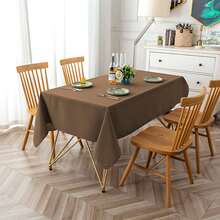 Tovaglia Monocolore Antimacchia (Quadrata 140*140/140*180/140*240, Rotonda 180*180), Stile Moderno E Minimalista, Adatta Per Riunioni Familiari, Ristoranti, Hotel E Tavoli Da Cucina.