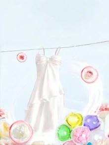 20/10/5/1片 七色网格洗衣香氛珠，持久清新添加剂，家居香氛洗衣珠，保持衣物洁净芬芳，适用于清洁衣物、窗帘、床上用品、家居装饰、圣诞节等，用量根据个人喜好而定。 - 彩色 - 查看 6