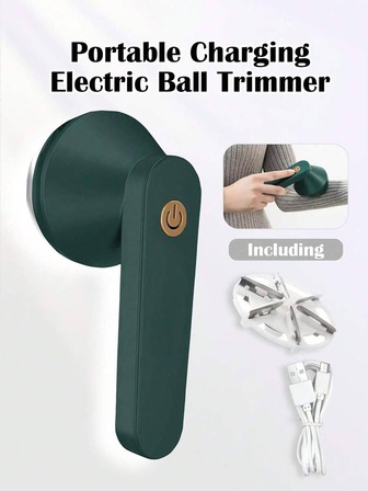 Portable Rechargeable Electric Hair Removal Shaver, Equipped With Upgraded Six Blade Head, Stainless Steel Honeycomb Mesh Cover, Detachable Brush Head, Effective Hair Removal Ball For Clothing, Furniture, And Carpets