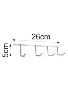 Broom And Squeegee Holder Kit With 3 Units Wall Mount With Hooks Ideal For Kitchen Bathroom And Racks - 銅色 - 查看 2