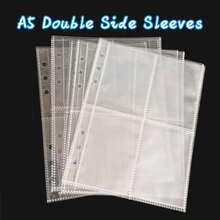 10pcs/20pcs/30pcs A5 Binder Clear Card Sleeves, 3 Inch Postcards Holder, Double Side 6 Holes Kpop Collect Book Refill Bags