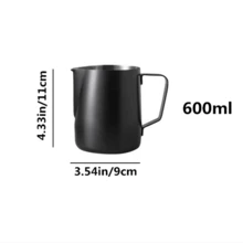 1 件不锈钢奶泡壶，厚款拿铁艺术牛奶蒸汽壶，咖啡店用品，带刻度的锥形喷嘴牛奶壶，专业奶泡杯，现代简约奶泡壶，耐用不锈钢牛奶壶，250ml/350ml/600ml/900ml，适合作为乔迁礼物，适用于咖啡馆、餐厅、花园、休闲酒吧、甜品店、家庭、办公室、拿铁艺术壶，打造完美的拿铁艺术和享受 - 彩色 - 查看 13