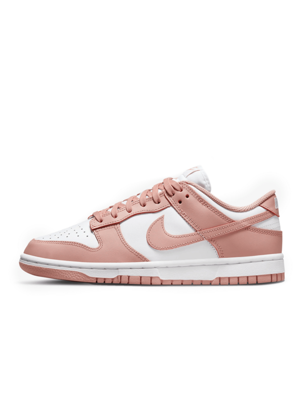Nike Zapatillas deportivas Dunk Low para mujeres Rose Whisper clásico de dos tonos con tonos suaves de verano y comodidad acolchada DD1503-118
