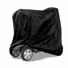 Heavy Duty Mobility Scooter Storage Cover Rain Dust UV Protector Waterproof UK - Black - View 2