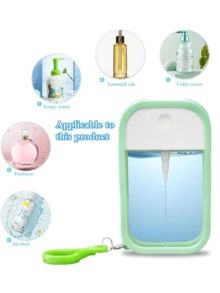 1件/2件 38ml/50ml 便携式高压喷雾瓶, 多种颜色可选, 简约可爱的多色卡片分体瓶, 可重复使用的酒精液体香水旅行便携瓶, 硅胶保护套, 细雾酒精洗手液, 可再填充便携式卡片喷雾瓶, 洗手液瓶,