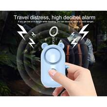 130dB Loud Safety Alarm Keychain] Personal Safety Alarm Keychain For Women - 130dB Loud Siren, Strobe LED Flashlight, Emergency Security Device For Elderly & Men - Multicolor - View 4