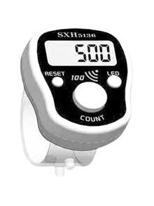 100位计数器，带蜂鸣器和LED闪光灯，可复位功能，可调节表带，高品质，适用于运动、活动、计数、祈祷等场合。 - 彩色 - 查看 10