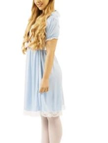 Women Halloween Blue Princess Costume Dress Alice In Wonderland Costume Dress Halloween Cosplay Party - 藍色 - 查看 6
