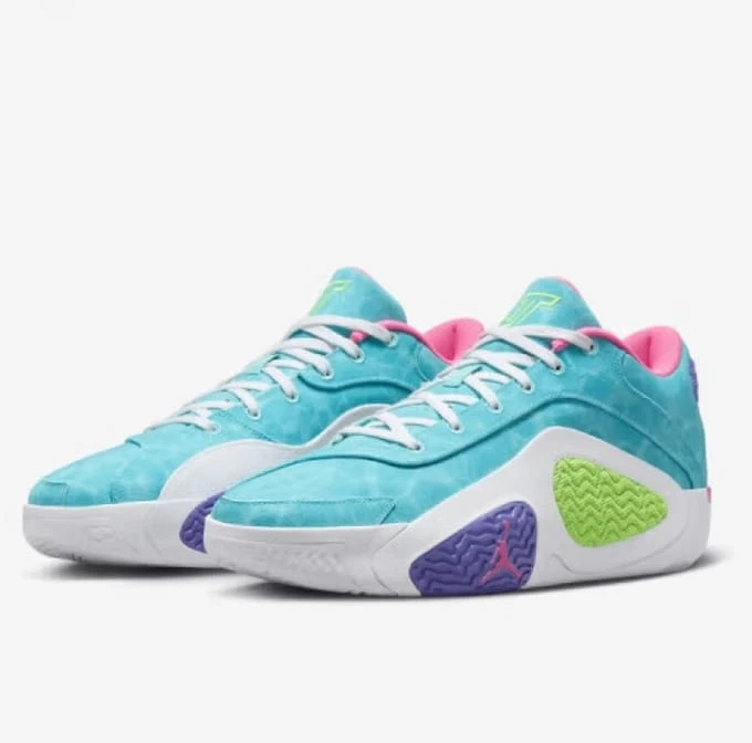 Nike Nike Jordan Tatum 2 Cushioned Durable Men's Basketball Shoes, New Anti-Twist High Traction Low-Top Basketball Sneakers, Fashionable Dopamine Colorway, Basketball Court Essential HJ4421-303