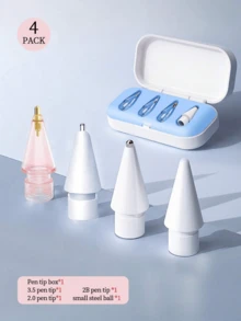 1/2/3/4/6/8/12入通用軟替換筆尖 適用於 Apple Pencil 1 2 Pro、平板觸控筆 IPencil Pro 觸控筆尖，適合母親、家人、朋友的生日節日禮物 筆配件 - 彩色 - 查看 12